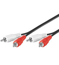 Goobay AVK 128-250 2.5m audio cable 2 x RCA Black