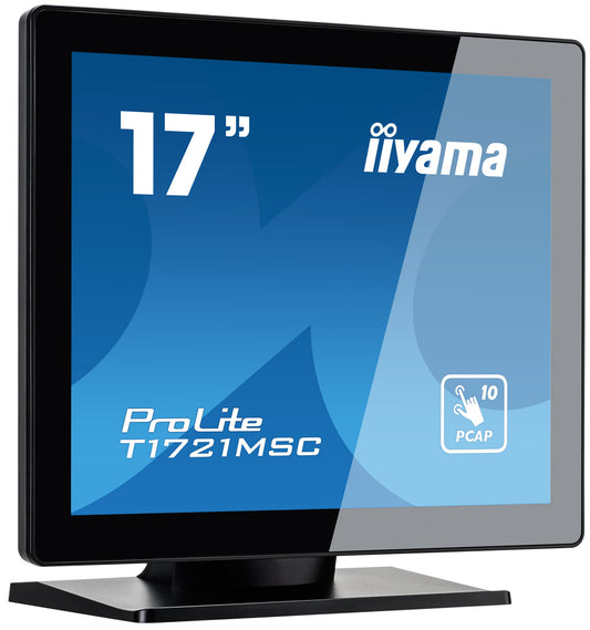 PROLITE T1721MSC-B2 17" touchscreen featuring 10 touch points and PCAP technology