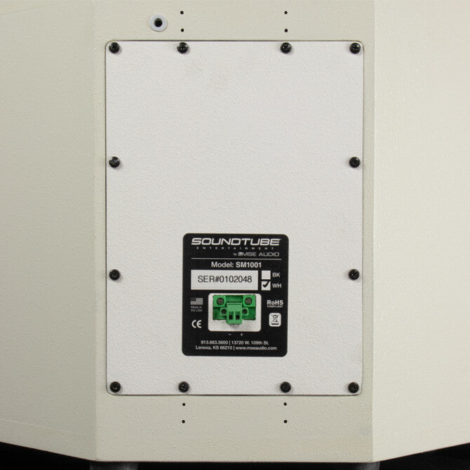 SM1001-WH SM1001 10" Subwoofer in White with Passive Radiator