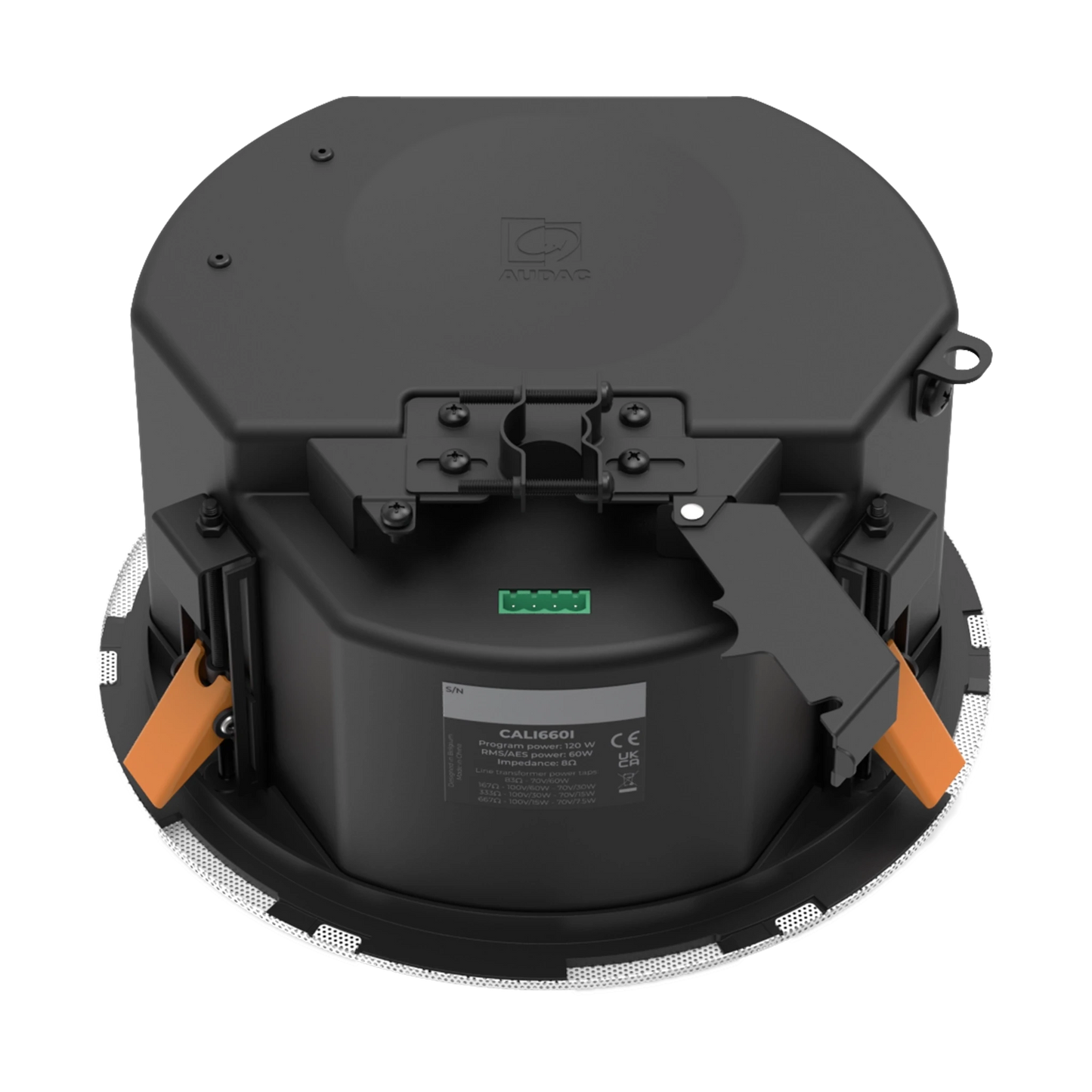 CALI660 2-way 6.5" in-ceiling speaker with Safelatch™ and Twist-Fix™ grill