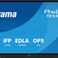 iiyama TE5513A-B3AG Signage Display Interactive flat panel 138.7 cm (54.6") LCD Wi-Fi 500 cd/m² 4K Ultra HD Black Touchscreen Built-in processor Android 24/7