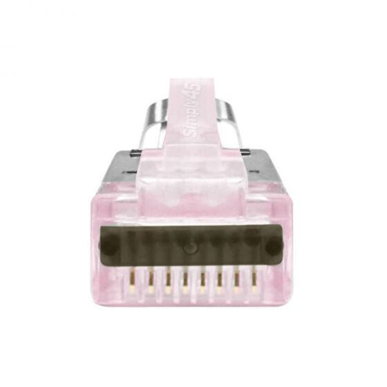 PROSeries Pass Through Shielded Red Tint, Hi/Lo Stagger - Cat6/6a STP with Cap45™ & Bar45 - 50pc Jar