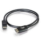 C2G 10ft (3m) DisplayPortTM Cable with Latches 4K 60Hz UHD M/M - Black