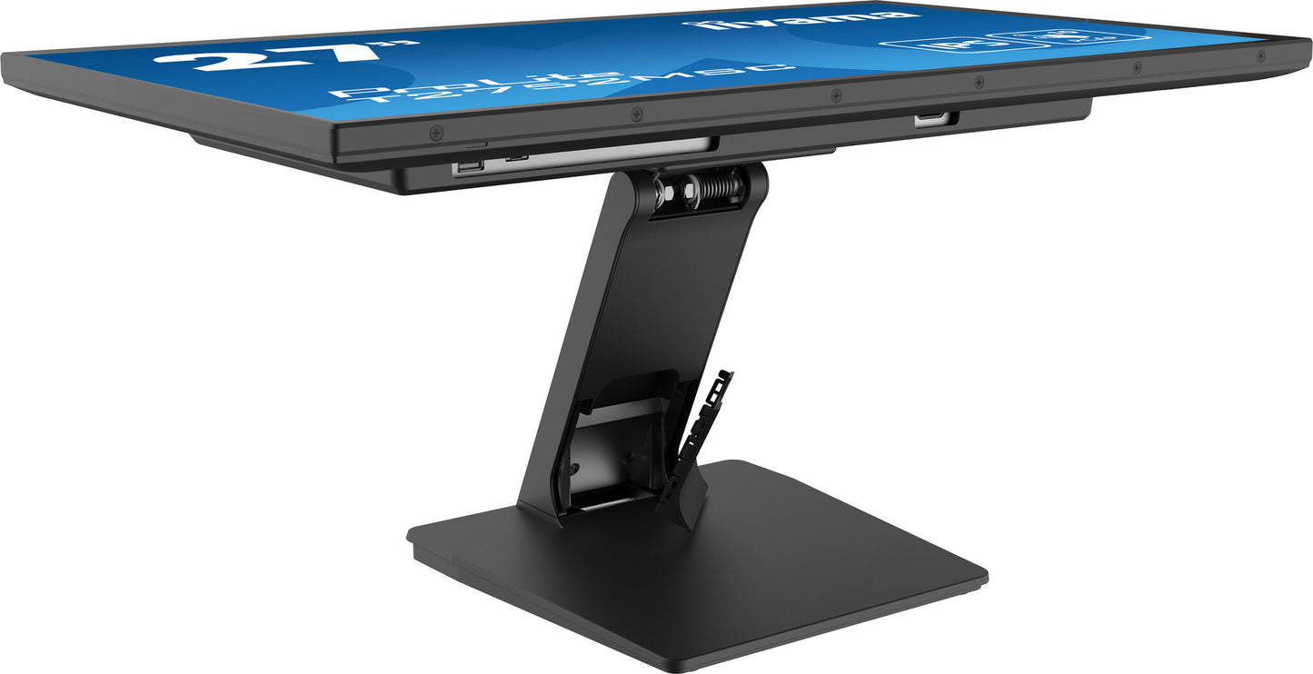 iiyama ProLite 27” Optical Bonded PCAP 10pt touchscreen monitor with IPS panel technology, edge-to-edge glass design and anti-fingerprint coating