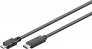 Goobay 67993 USB cable USB 2.0 1 m Micro-USB B USB C Black