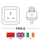 Goobay UK IEC Cord, 1.8 m, Black
