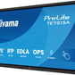 iiyama TE7515A-B2AG Signage Display Kiosk design 190.5 cm (75") Wi-Fi 550 cd/m² 4K Ultra HD Black Touchscreen Built-in processor Android 24/7