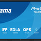 iiyama TE8615A-B2AG Signage Display Kiosk design 2.17 m (85.6") Wi-Fi 550 cd/m² 4K Ultra HD Black Touchscreen Built-in processor Android 24/7