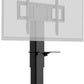 iiyama Single column electric floor lift on wheels with easy mount brackets and laptop shelf