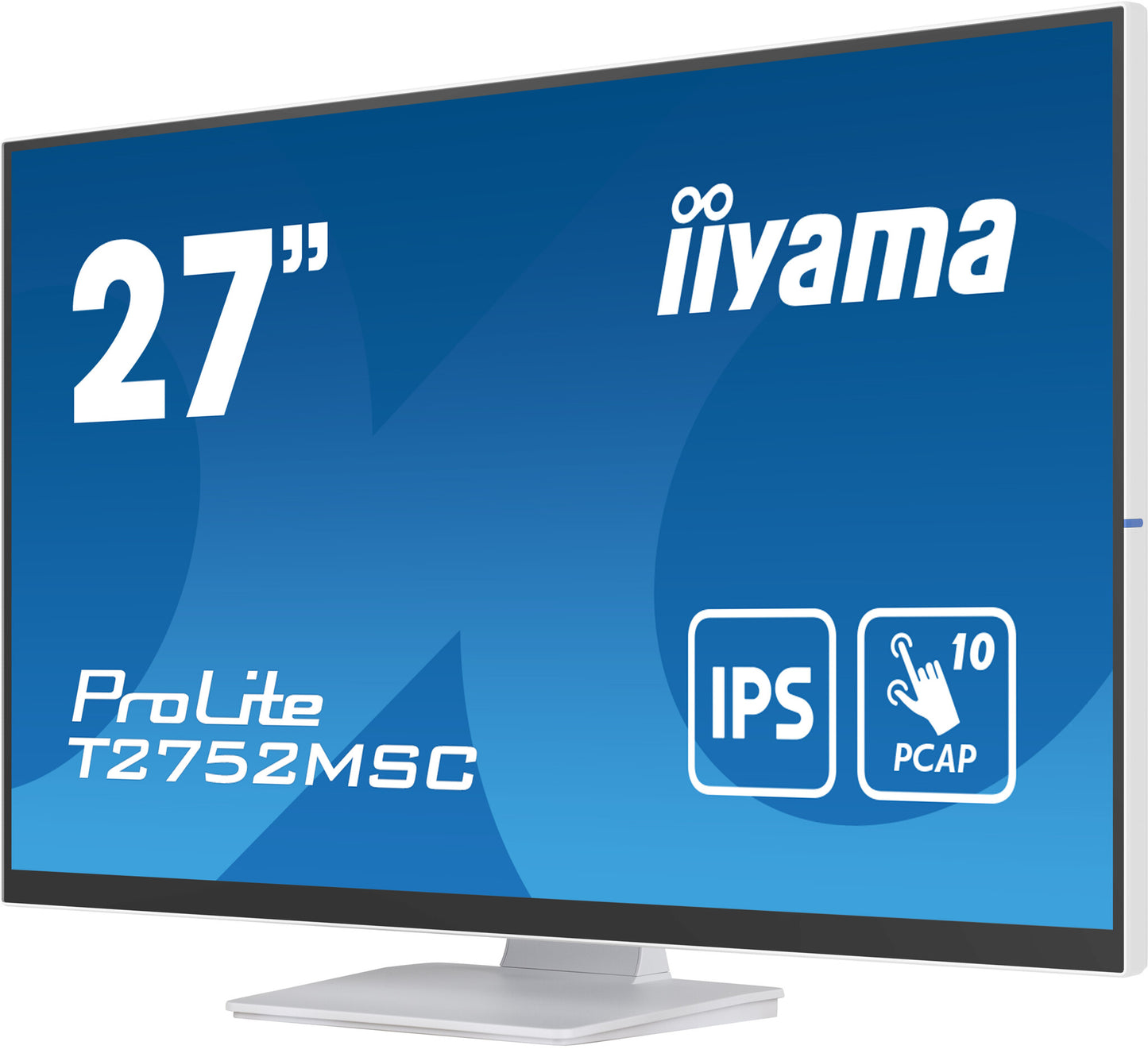 27" WHITE IPS Optical Bonded PCAP, 10P Touch with Anti-Finger print coating, 1920x1080, Flat Bezel F