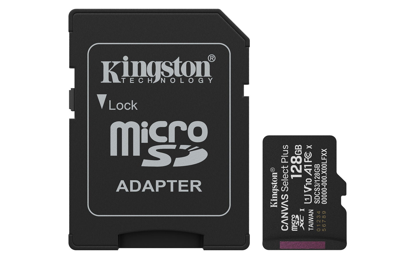 Kingston 128GB microSDXC Canvas Select Plus Gen3 150MB/s A1 Card + Adapter