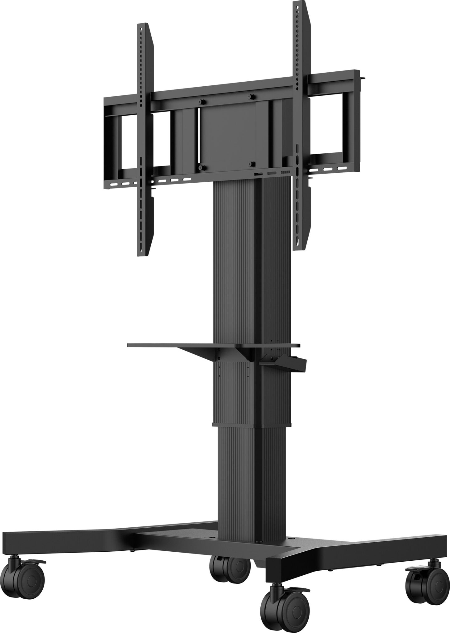 iiyama Single column electric floor lift on wheels with easy mount brackets and laptop shelf