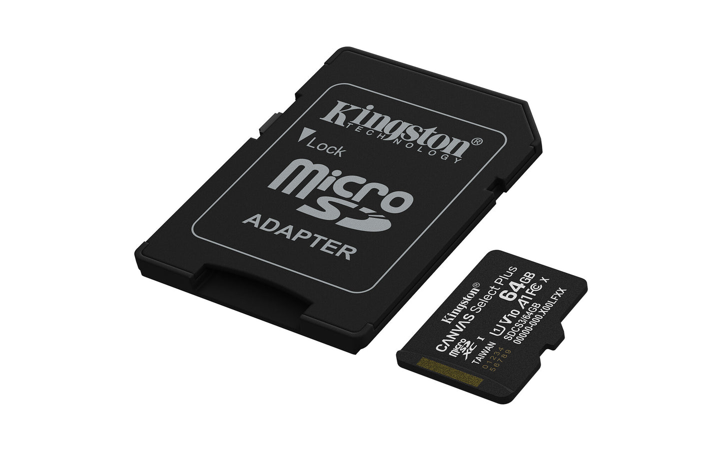 Kingston 64GB microSDXC Canvas Select Plus Gen3 100MB/s A1 Card + Adapter