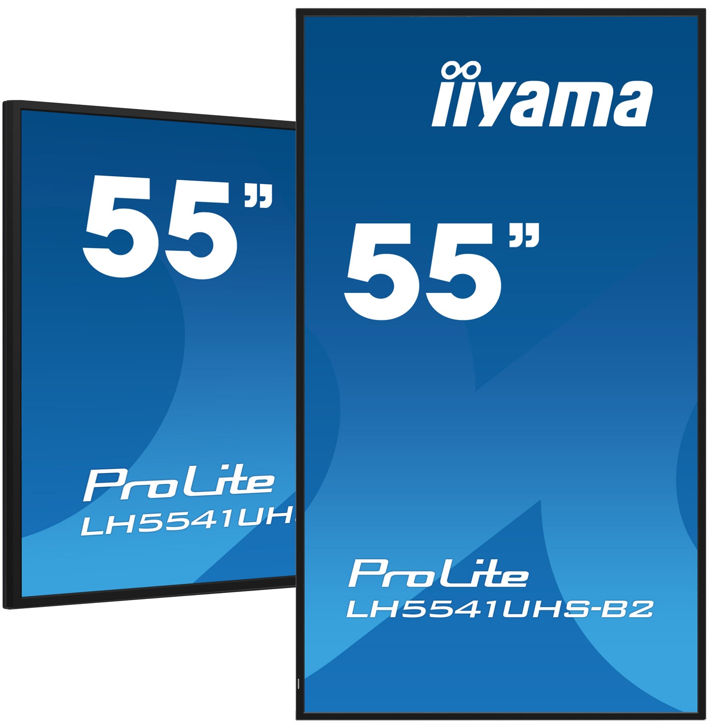iiyama 55" Professional Digital Signage display with 4K UHD resolution and 24/7 operating time