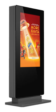 OT86E4 86" Freestanding Outdoor Digital Poster, 24/7, 2,500 cd/m²