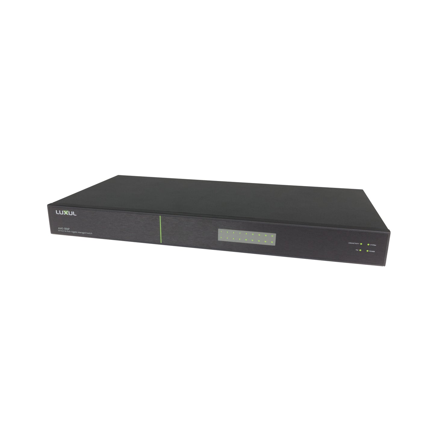 Luxul AV Series 18-Port Gigabit PoE+ L2/L3 Managed Switch with EU Power Cord