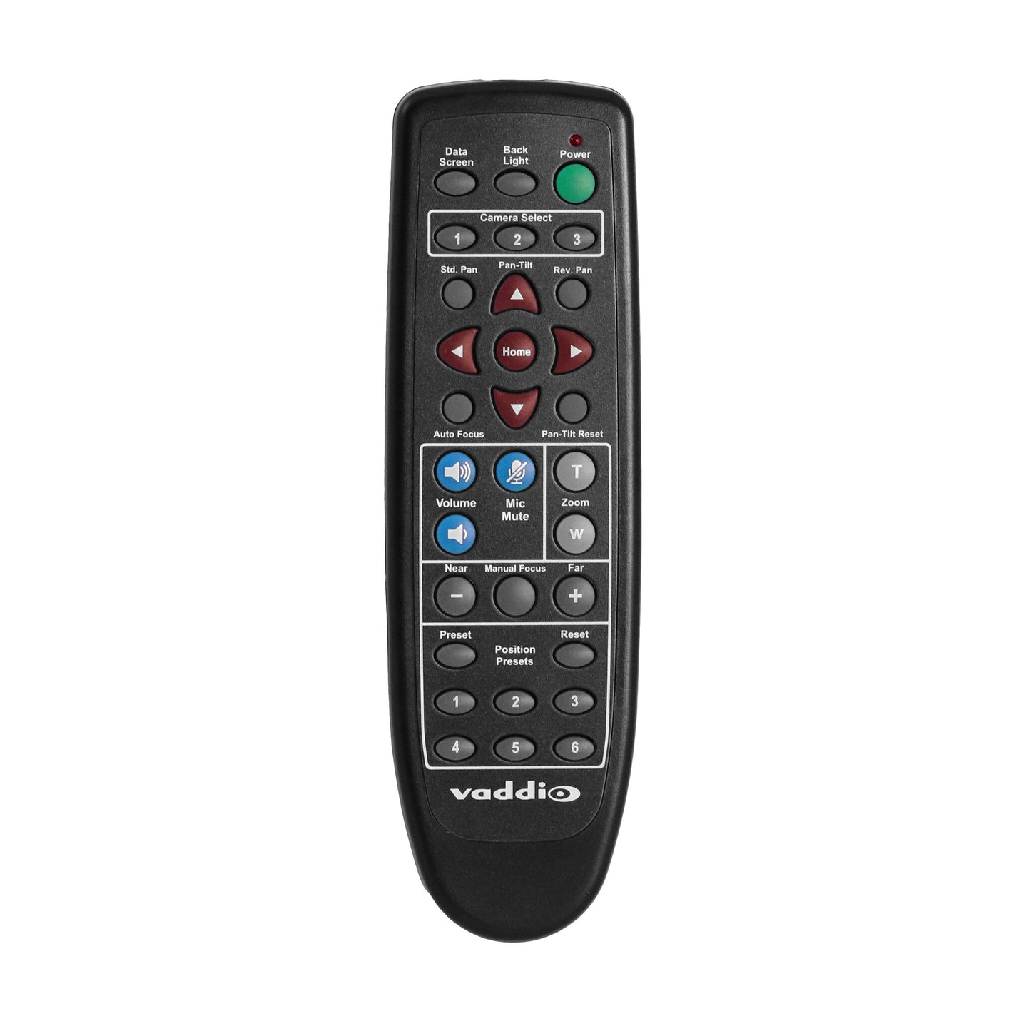 Vaddio IR Remote Commander with audio controls