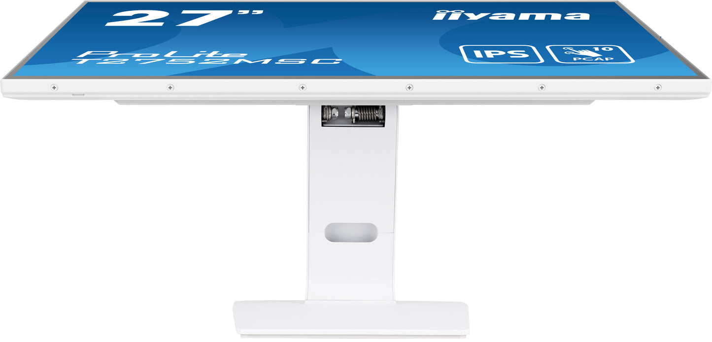 27" WHITE IPS Optical Bonded PCAP, 10P Touch with Anti-Finger print coating, 1920x1080, Flat Bezel F