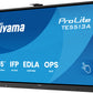 iiyama TE5513A-B1AG Signage Display Interactive flat panel 138.7 cm (54.6") Wi-Fi 450 cd/m² 4K Ultra HD Black Touchscreen Built-in processor Android 18/7