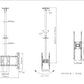 Multibrackets M Public Ceilingmount Large Back to Back Black 3000