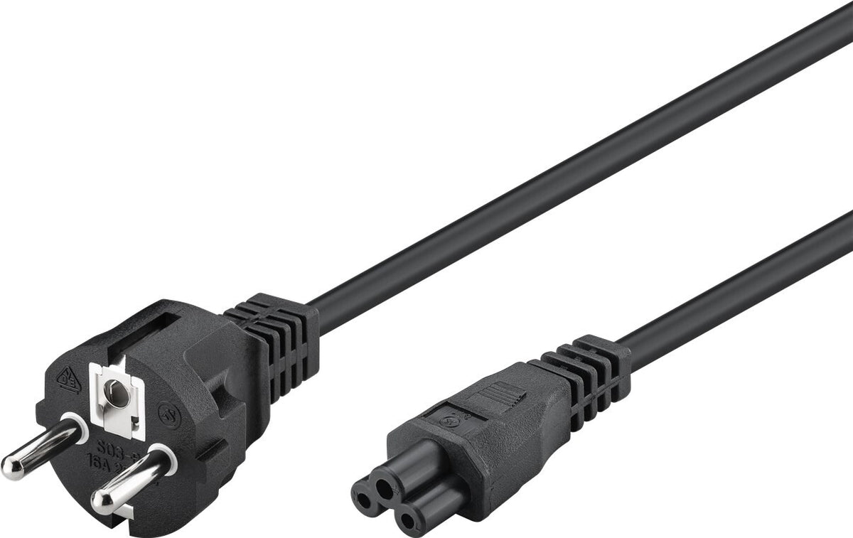 Mains Connection Cable, 1 m, Black