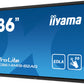 iiyama PROLITE TE8614MIS-B2AG Digital signage flat panel 2.18 m (86") LCD Wi-Fi 435 cd/m² 4K Ultra HD Black Touchscreen Built-in processor Android 24/7