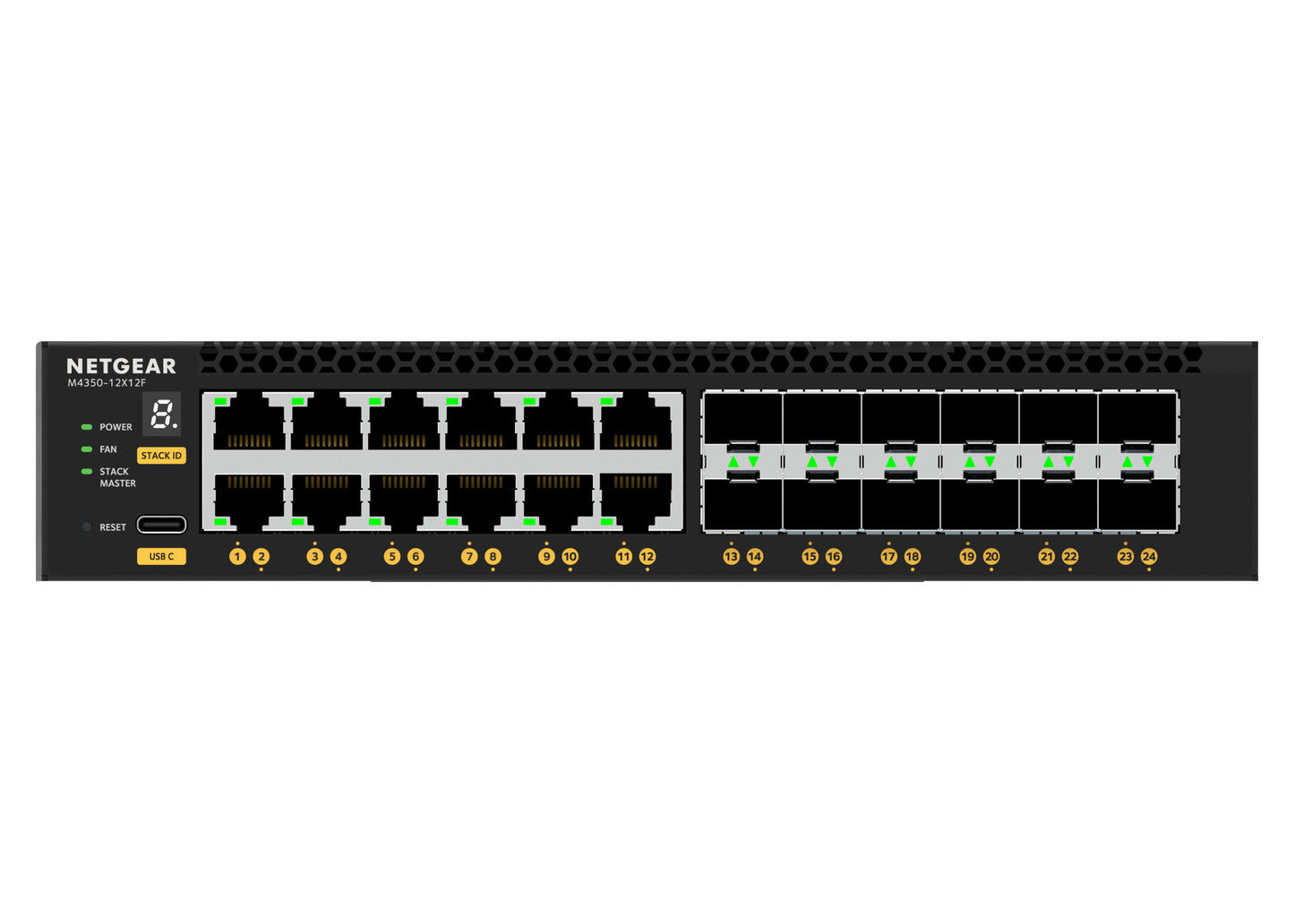NETGEAR XSM4324 Managed L3 10G Ethernet (100/1000/10000) 1U Black