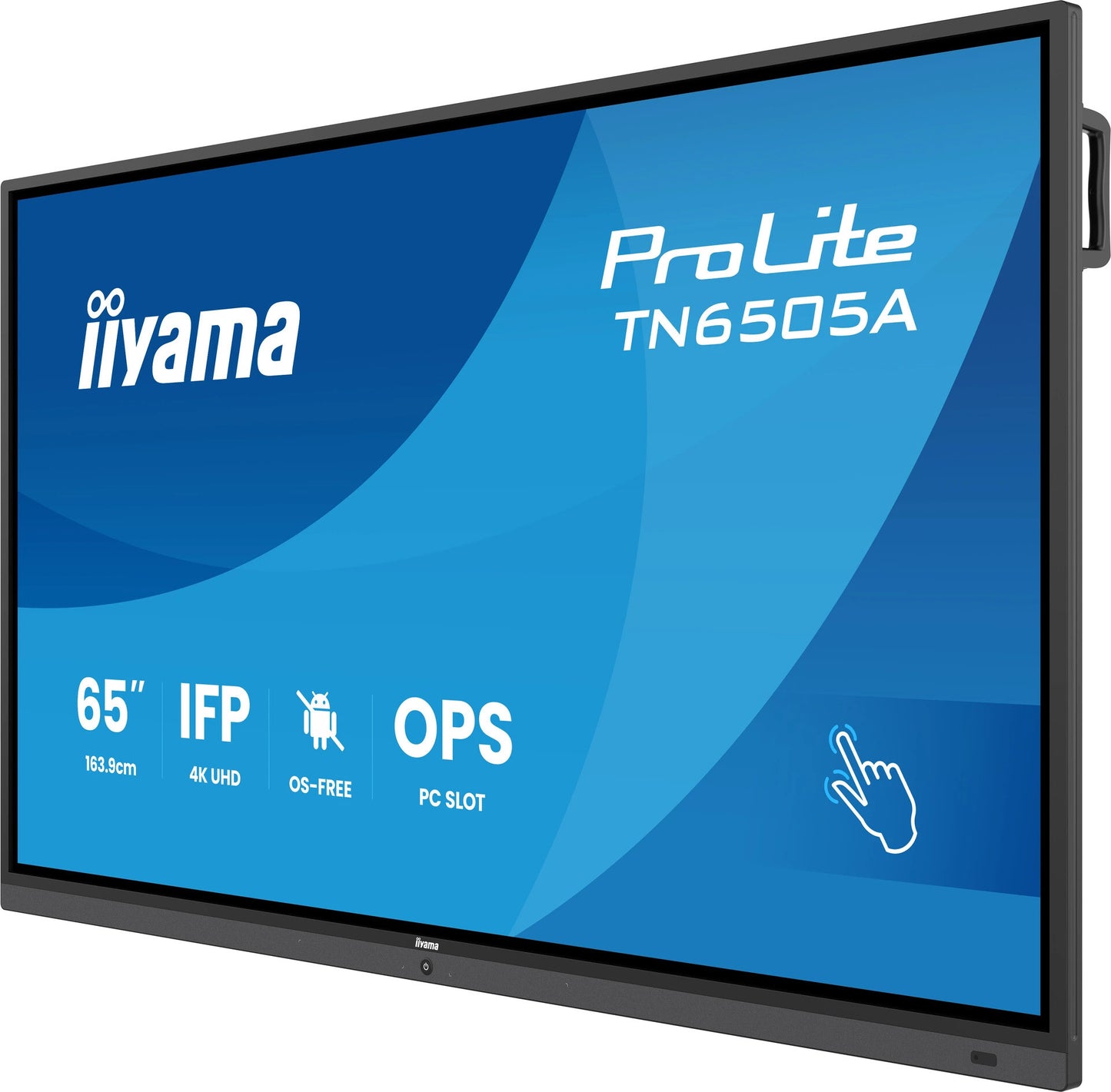 iiyama TN6505A-B1AG Signage Display Interactive flat panel 163.8 cm (64.5") 500 cd/m² 4K Ultra HD Black Touchscreen
