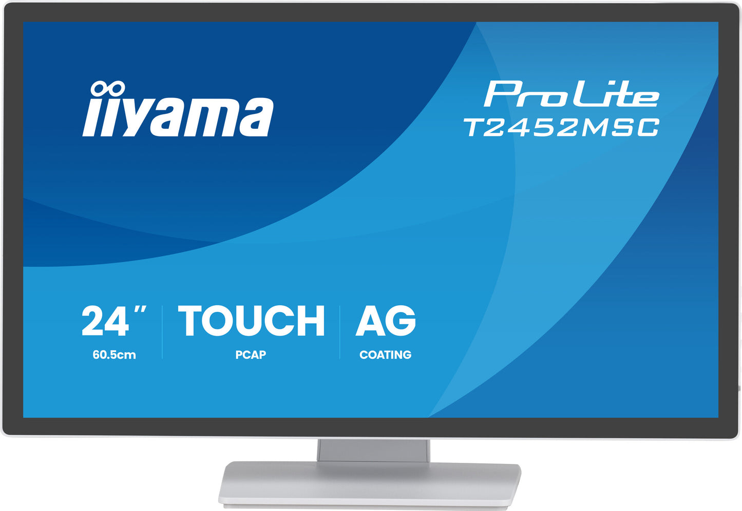 iiyama T2452MSC-W2AG computer monitor 61 cm (24") 1920 x 1080 pixels Full HD LED Touchscreen White