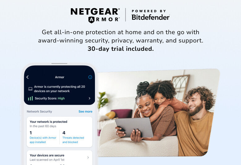NETGEAR RBE872 Tri-band (2.4 GHz / 5 GHz / 6 GHz) Wi-Fi 7 (802.11be) White 4 Internal