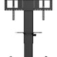 iiyama Single column electric floor lift on wheels with easy mount brackets and laptop shelf