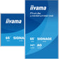 iiyama LH6581UHSG-1AG Signage Display Digital signage flat panel 163.8 cm (64.5") Wi-Fi 500 cd/m² 4K Ultra HD White Built-in processor Android 24/7