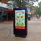 OT65E4 65" Freestanding Outdoor Digital Poster, 24/7, 2,500 cd/m²