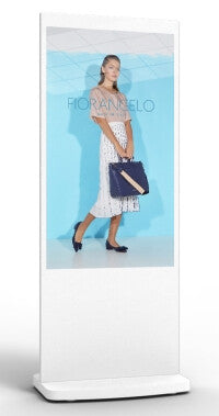 L55HD9W 55" Android Freestanding Digital Poster, White