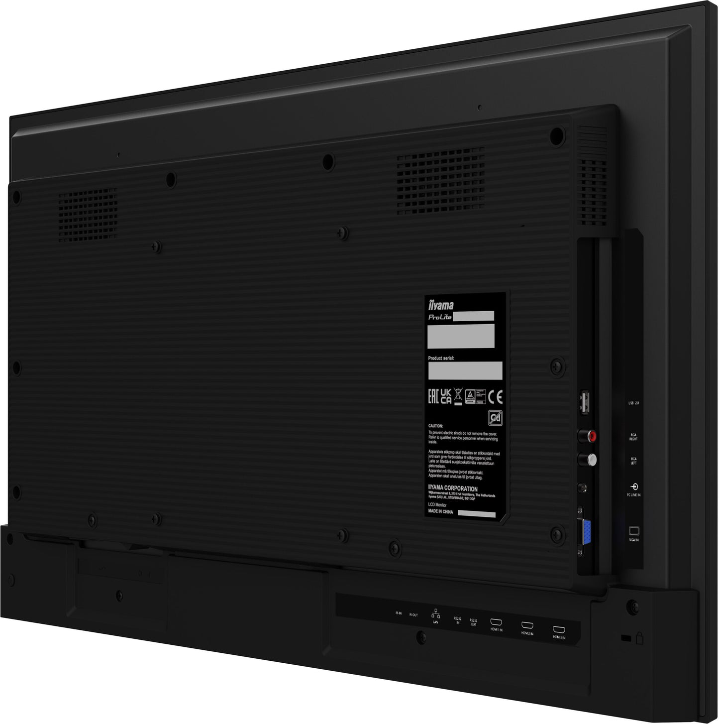 iiyama 32" Full HD Professional Digital Signage 24/7 display featuring Android OS and FailOver