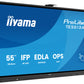 iiyama TE5513A-B1AG Signage Display Interactive flat panel 138.7 cm (54.6") Wi-Fi 450 cd/m² 4K Ultra HD Black Touchscreen Built-in processor Android 18/7