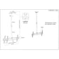 Manhattan TV & Monitor Mount, Ceiling, 1 screen, Screen Sizes: 37-75", Height: 105-156 cm, Black, VESA 200x200 to 800x400mm, Max 50kg, LFD, Lifetime Warranty