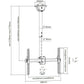 Techly 37-70 Telescopic Ceiling Long Support LED TV LCD" ICA-CPLB 946L
