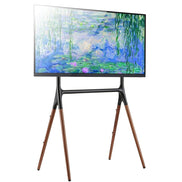 ICA-TR19 Floor Stand, 49-70", Wood, Black/Dark Wallnut