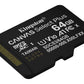 Kingston 64GB micSDXC Canvas Select Plus Gen3 100R A1 Single Pack w/o ADP