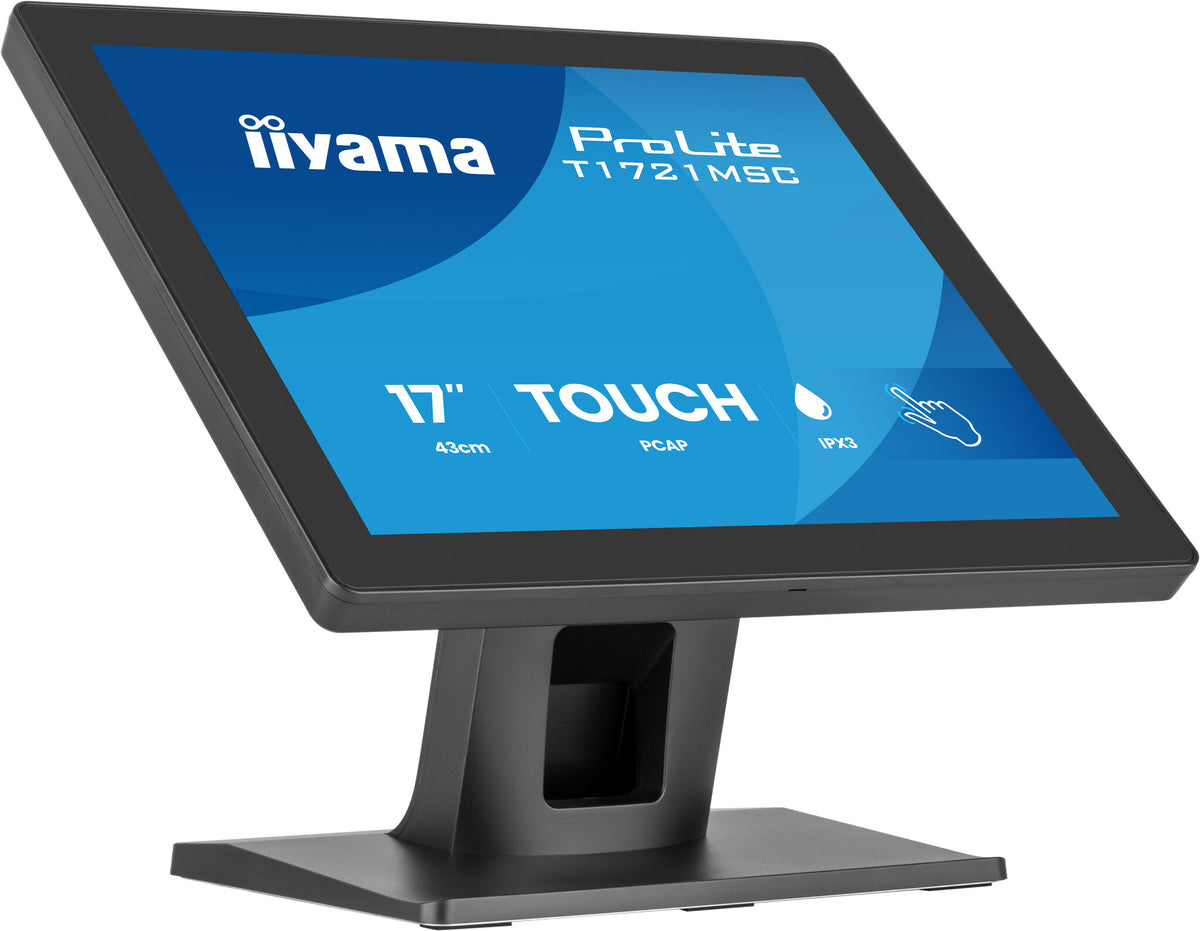 iiyama ProLite T1721MSC-B3 computer monitor 43.2 cm (17") 1280 x 1024 pixels SXGA Touchscreen Tabletop Black