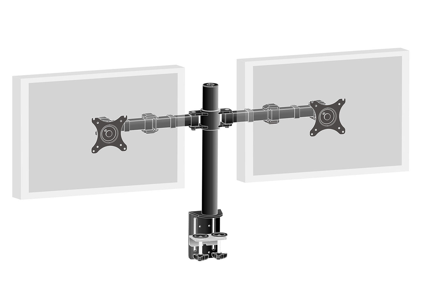 iiyama DS1002C-B1 monitor mount / stand 81.3 cm (32") Desk Black