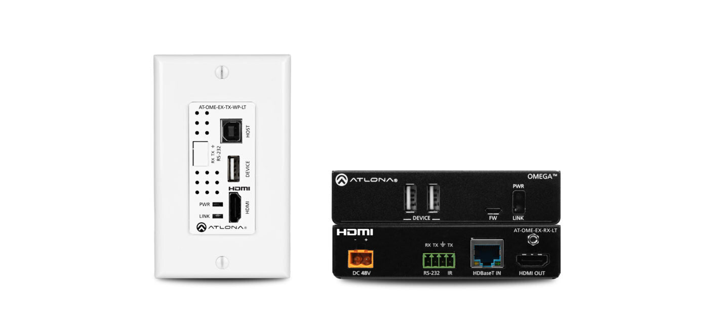 Omega HDBT TX w/USB WP and RX Kit | 70m