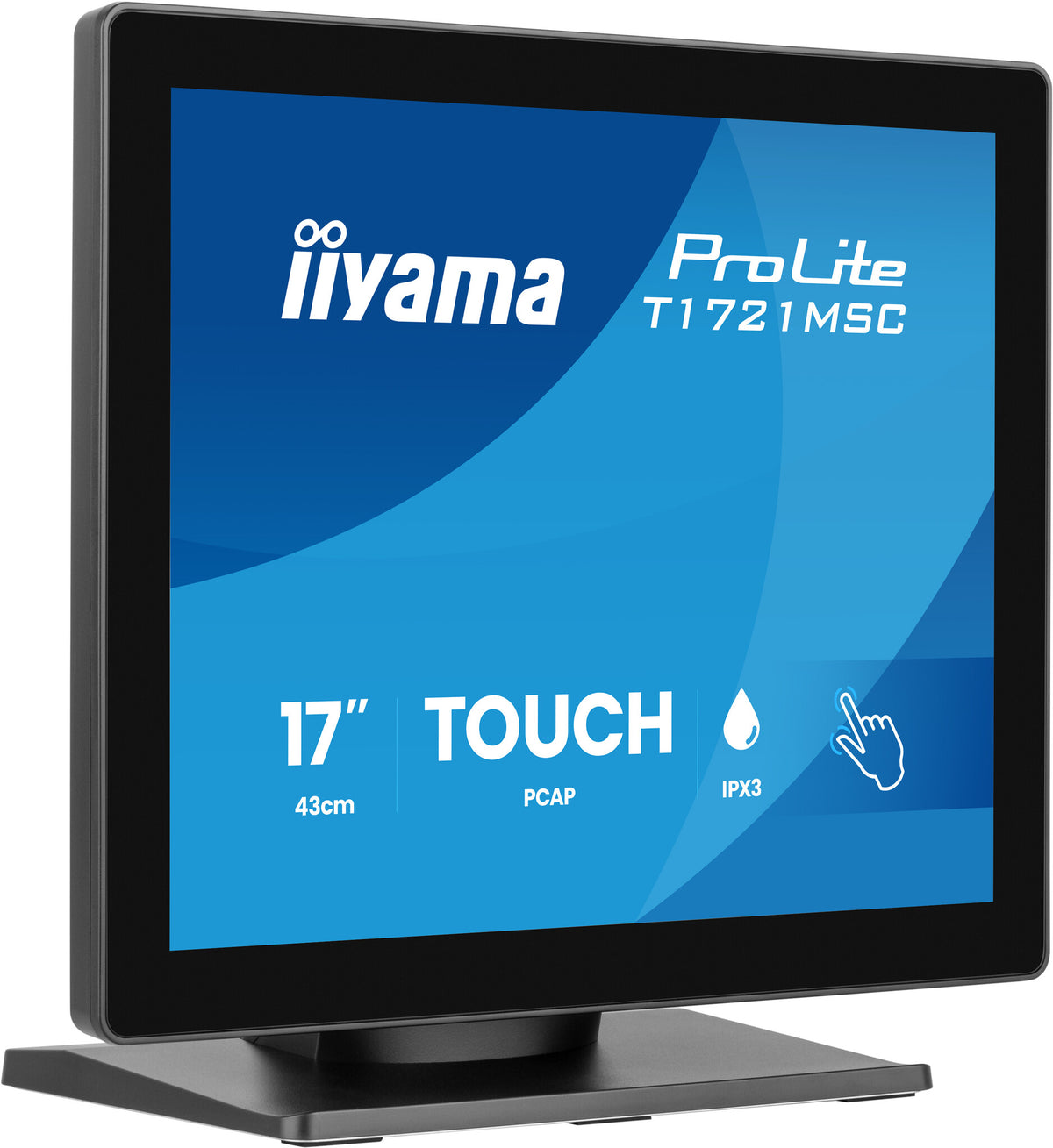 iiyama ProLite T1721MSC-B3 computer monitor 43.2 cm (17") 1280 x 1024 pixels SXGA Touchscreen Tabletop Black