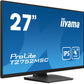 iiyama ProLite 27” Optical Bonded PCAP 10pt touchscreen monitor with IPS panel technology, edge-to-edge glass design and anti-fingerprint coating
