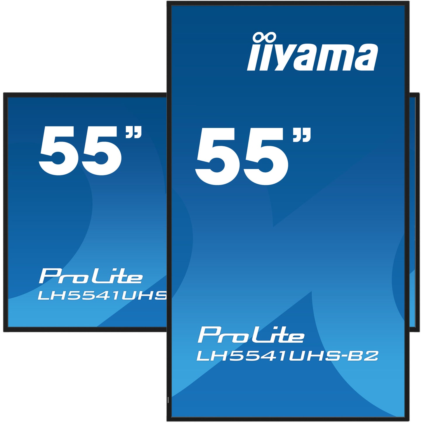 iiyama 55" Professional Digital Signage display with 4K UHD resolution and 24/7 operating time