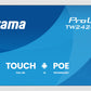 iiyama TW2424AS-W3P Signage Display Interactive flat panel 60.5 cm (23.8") LCD Wi-Fi 450 cd/m² Full HD White Touchscreen Built-in processor Android 24/7