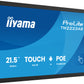iiyama TW2223AS-B3P Signage Display Interactive flat panel 54.6 cm (21.5") Wi-Fi 450 cd/m² Full HD Black Touchscreen Built-in processor Android 24/7