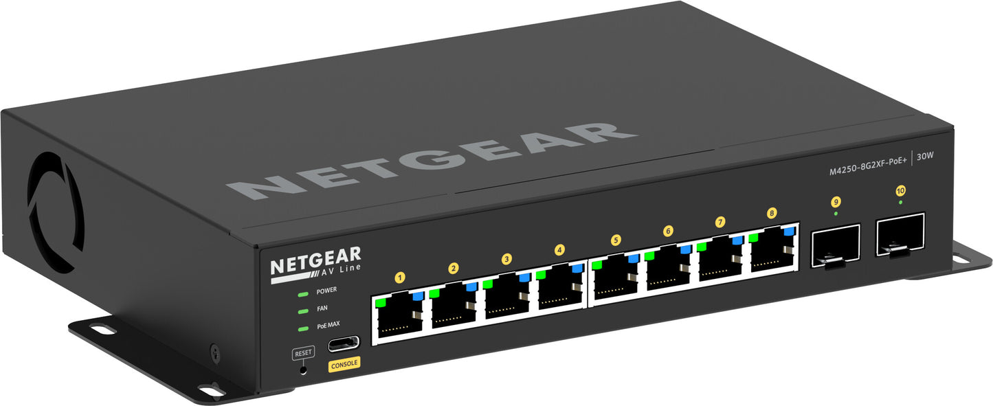 Netgear 8x1G PoE+ 220W and 2xSFP+ Managed Switch