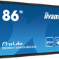 iiyama PROLITE TE8614MIS-B2AG Digital signage flat panel 2.18 m (86") LCD Wi-Fi 435 cd/m² 4K Ultra HD Black Touchscreen Built-in processor Android 24/7